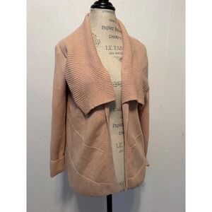 Gap Shawl Collar Open Front Cardigan Cotton Blend Sweater Small Petite